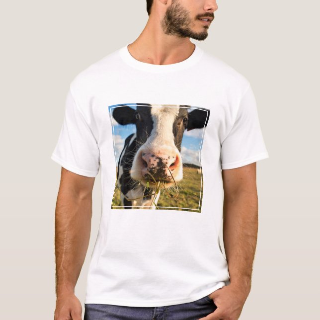 T-shirt Fermes | Vache Holstein Chewing (Devant)