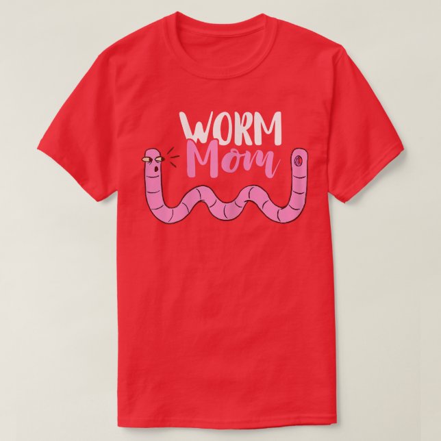 T-shirt Fermeuse de vers Fermeuse de compost Mère des vers (Design devant)