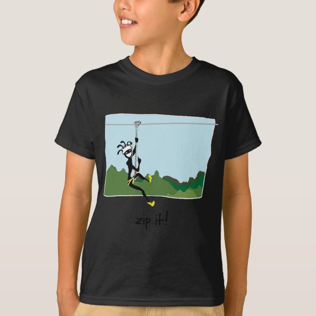 T-shirt "Fermez- la fermeture éclairle ! " (Devant)