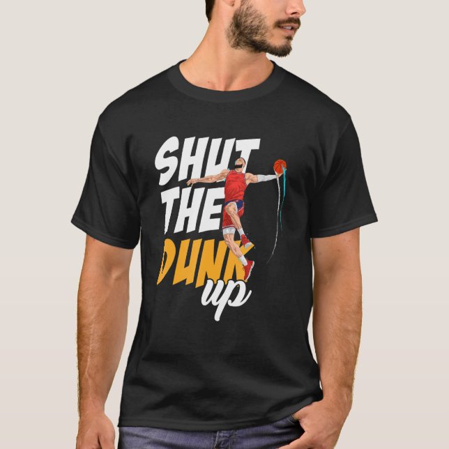 T-shirt Fermez Le Basket-Ball Dunk Athlete Dunk (Devant)