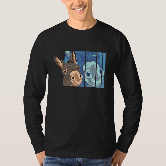 T-shirt Fermier Animal âne (Devant)