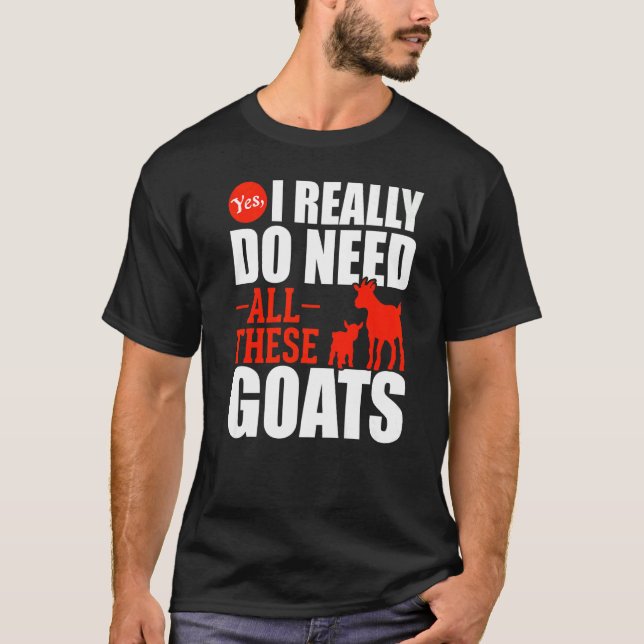 T-shirt Fermier Animaux Chèvre d'élevage Chèvre (Devant)