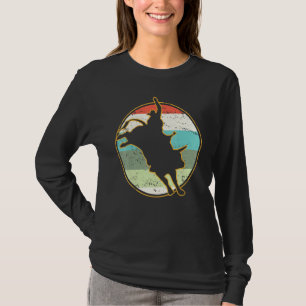T-shirt Fermier Bull Riding Western Farming Vintage Retro