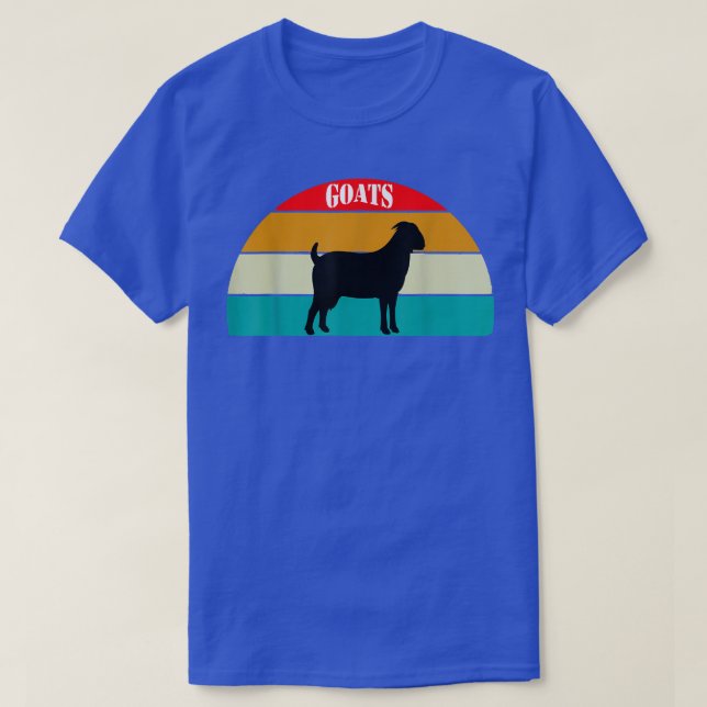 T-shirt Fermier Chèvre Chèvre Fermier Retro Look (Design devant)