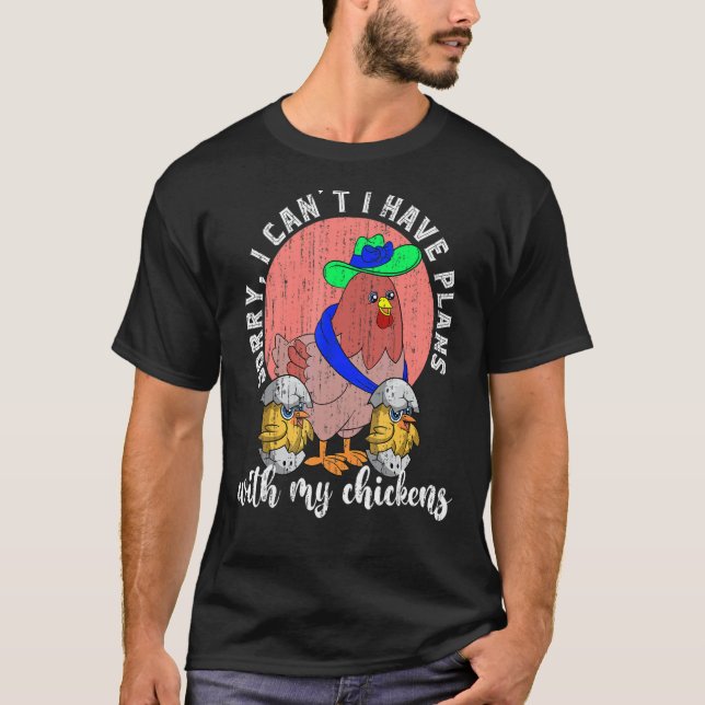 T-shirt Fermier Cute Animal de ferme Volaille Oiseau Hen P (Devant)