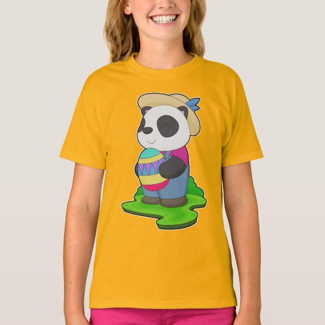 T-shirt Fermier de Pâques Panda (Devant)