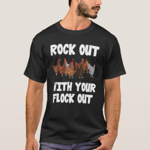 T-shirt Fermier de poulets déchaînez-vous avec votre troup