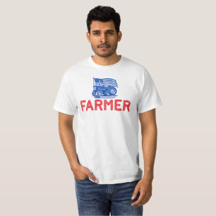 T-shirt Fermier de tracteur américain