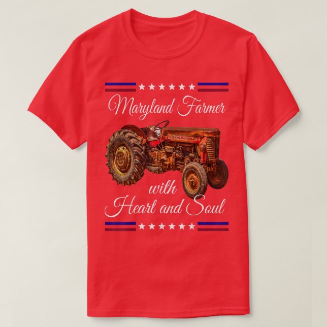 T-shirt Fermier du Maryland Retro (Design devant)
