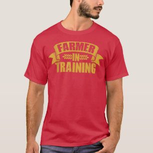 T-shirt Fermier En Formation Agricole Tracteur Agriculture