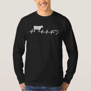 T-shirt Fermier J'aime ma vache comique Rancher Fierté Coe