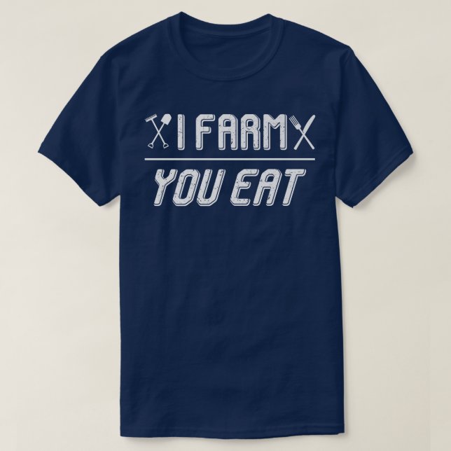 T-shirt Fermier Je Vous Ferme Manger (Design devant)