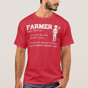T-shirt Fermier L'Un Des Rares Qui Nourrissent Les Nombreu