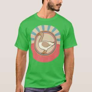 T-shirt Fermier Oiseau Amoureux Ferme Animale Retro Oie
