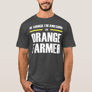 T-shirt Fermier orange génial