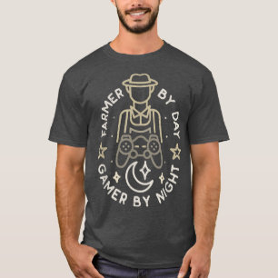 T-shirt Fermier par Jeu de jour par NightGamers Agriculteu