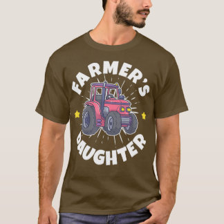 T-shirt Fermiers Fille Fermier Tracteur
