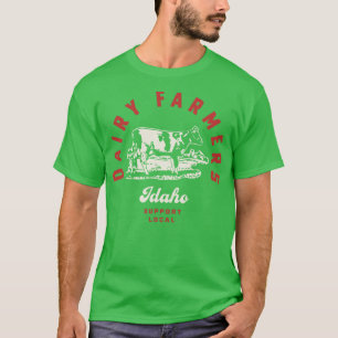 T-shirt Fermiers Laitiers Idaho Vaches Laitières Fermes La