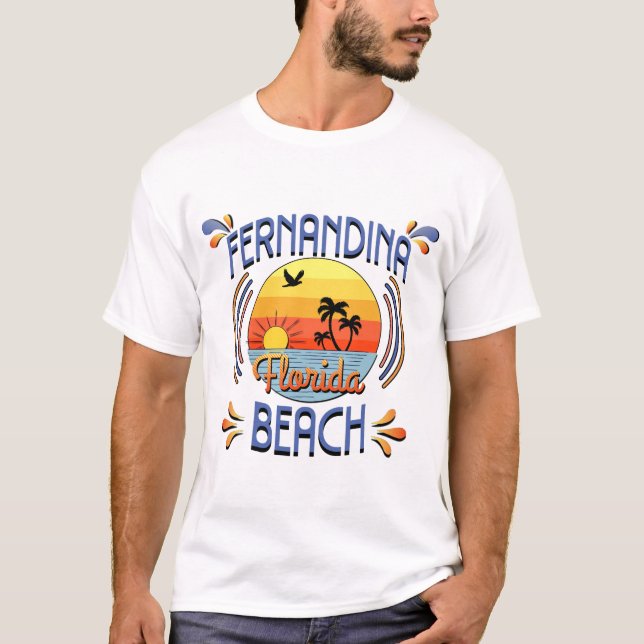 T-shirt Fernandina Beach, Florida (Devant)