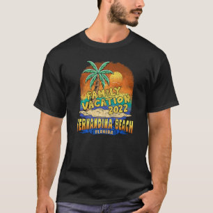 T-shirt Fernandina Beach Florida Famille Vacation 2022 Sou