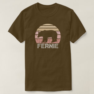 T-shirt Fernie Ours Rétro Colombie-Britannique