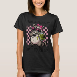 T-shirt Féroce et enceinte ne touchez pas humour de grosse