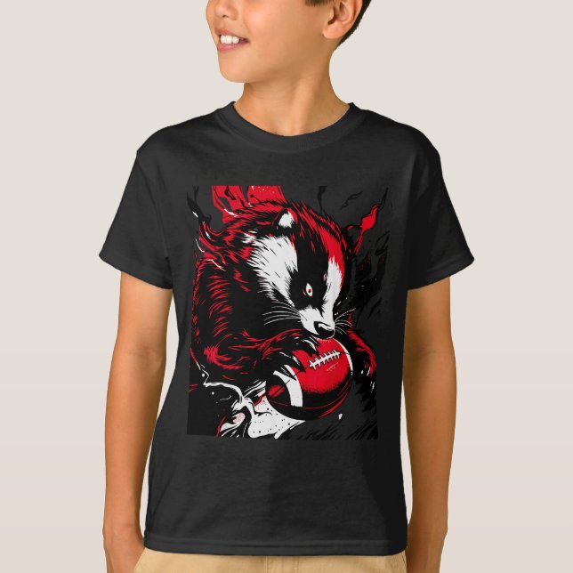 T-shirt Ferocious Badger Football Lover Wisconsin Game Day (Devant)