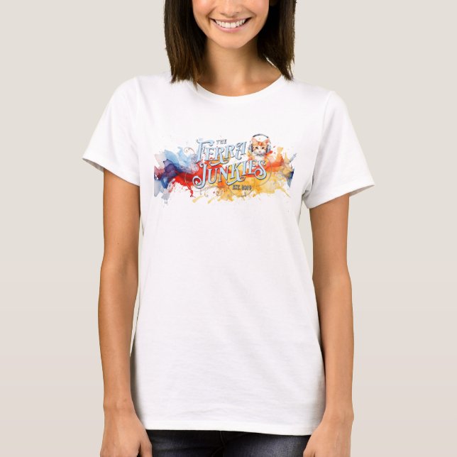T-shirt Ferrajunkies Aquarelle Monty Tee Femme (Devant)
