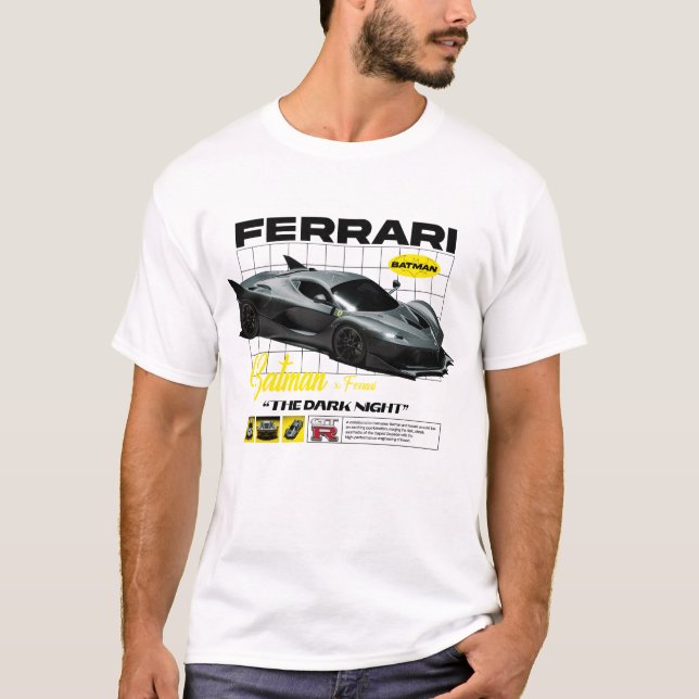 T-shirt Ferrari batman (Devant)