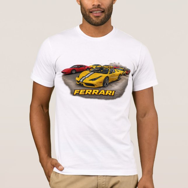 T-SHIRT FERRARI JAUNE (Devant)