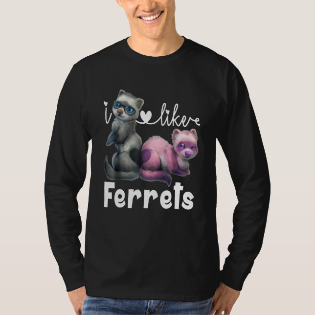 T-shirt Ferre j'aime les furets (Devant)
