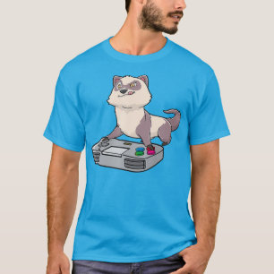 T-shirt Ferret Anime Jeu Gamer Kawaii