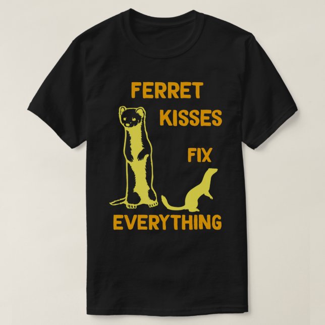 T-shirt Ferret bisses réparer tout Ferret maman (Design devant)