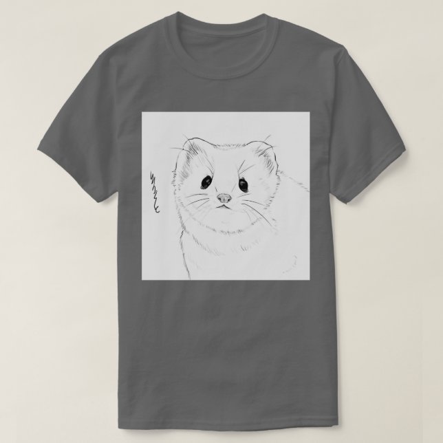 T-shirt Ferret blanc (Design devant)