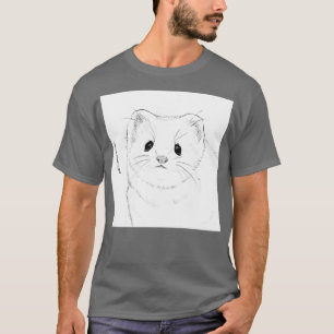 T-shirt Ferret blanc