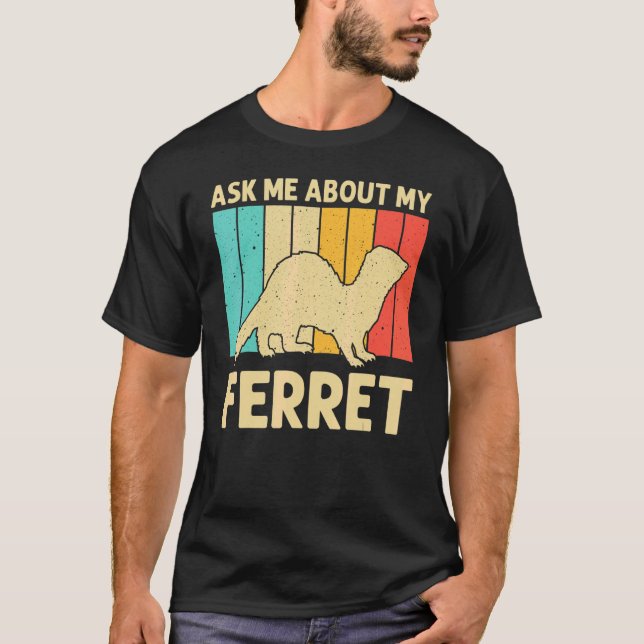 T-shirt Ferret cool Pour Hommes Femmes Propriétaire De Fer (Devant)