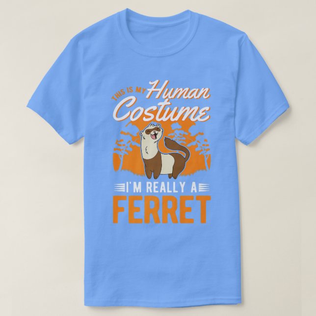T-shirt Ferret Costume humain Halloween Ferret 1 (Design devant)