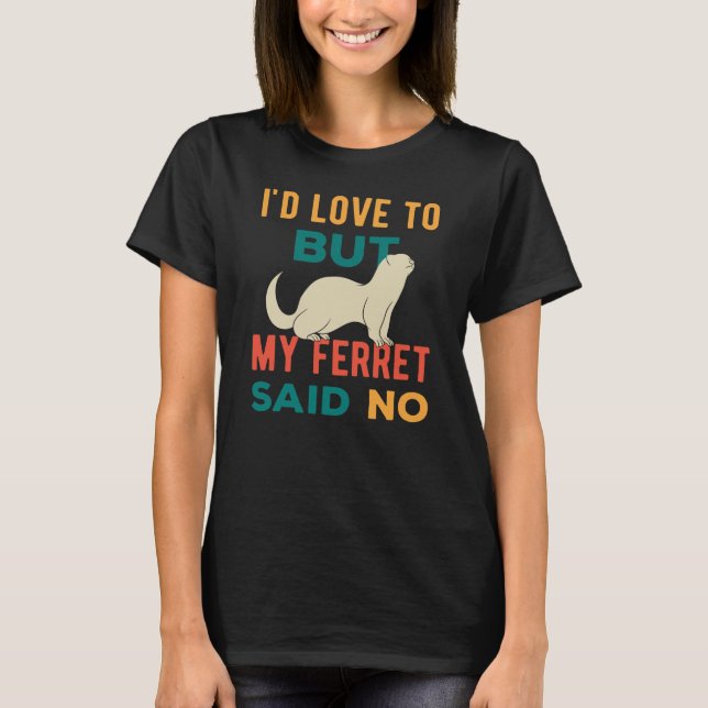 T-shirt Ferret Funny (Devant)