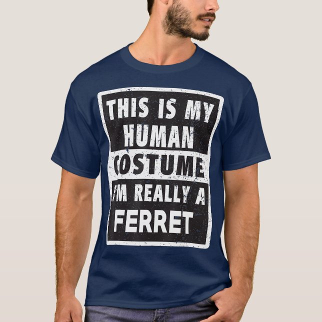 T-shirt Ferret Helloween Costume Funny Ferret Costume (Devant)