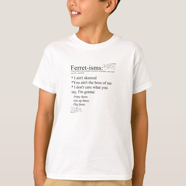 T-shirt Ferret ou Ferret-ismes (Devant)