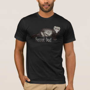 T-shirt Ferret Papa White Letting avec Sable Ferret