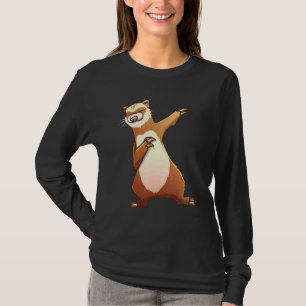 T-shirt Ferret Pour Enfants Hommes Femmes Dansant Hip-Hop