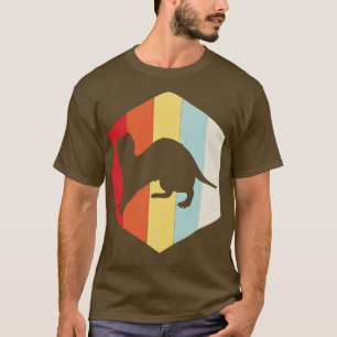 T-shirt Ferret rétro Silhouette