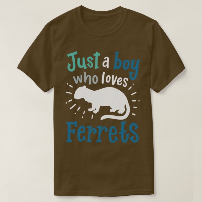 T-shirt Ferret Weasel Ferret Lover (Design devant)