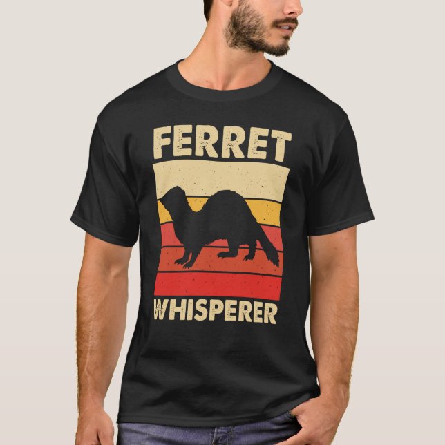 T-shirt Ferret Whisperer for Ferret and Owners (Devant)