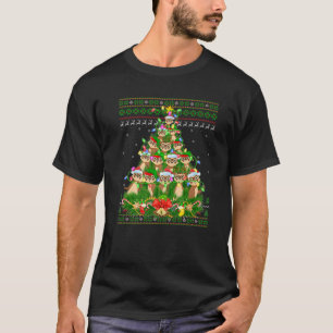 T-shirt Ferret Xmas Éclairage Arbre Père Noël Ferret Vilai