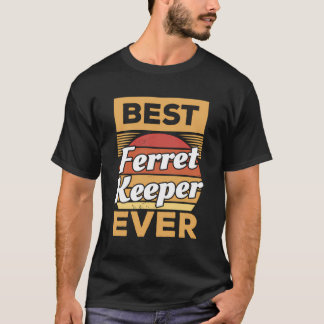 T-shirt Ferrets vintages pour le meilleur gardien de furet