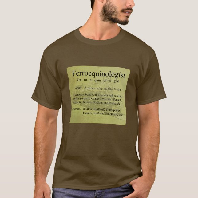 T-shirt Ferroequinologist (Devant)