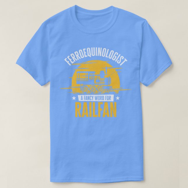 T-shirt Ferroéquinologue Train Railfan Locomotive Hob (Design devant)