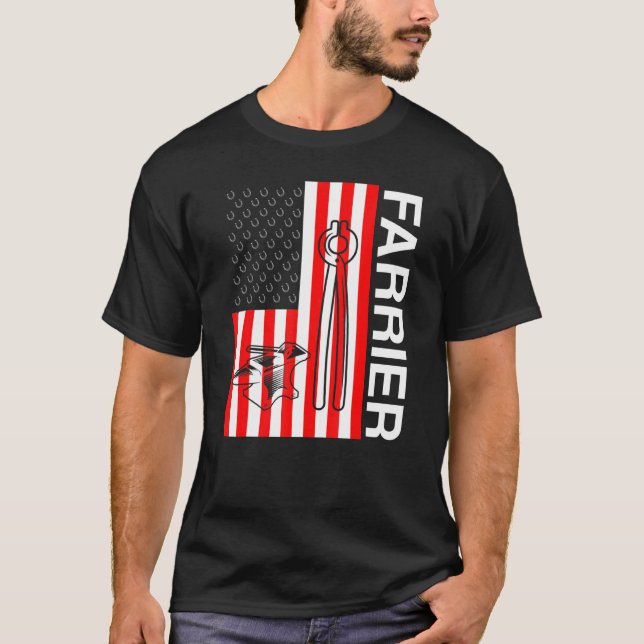 T-shirt Ferrure de chevaux parage de sabot équin  5 (Devant)